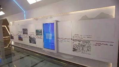 透明屏滑軌應(yīng)用于四川雅安中鐵十一局展廳中心